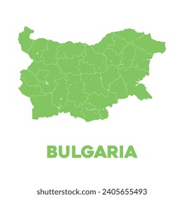 Detailed Vector Bulgaria Map Design
