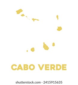 Detailed Vector Cabo Verde Map Design