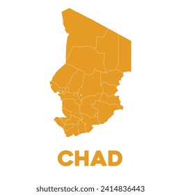 Detailed Vector Chad Map Design