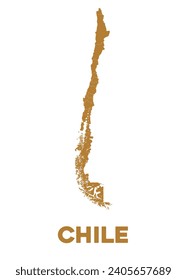 Detailed Vector Chile Map Design