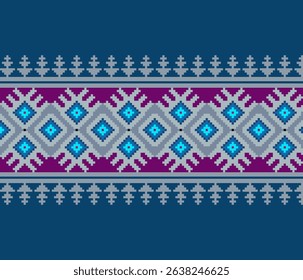 Detailed vector  Cross stitch Embroidery