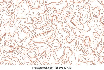 Un diseño de Vector detallado con Elementos topográficos, utilizando una paleta de colores diversa e incorporando Fuentes Helvética y Courier.
