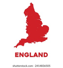 Detailed Vector England Map Design