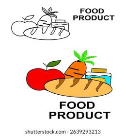 A detailed vector graphic featuring essential everyday symbols. Designed with clarity and boldness, perfect for educational materials, signage mockups, or digital print media to capture attention