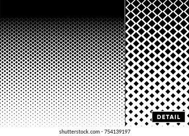Detailed vector halftone for backgrounds and designs