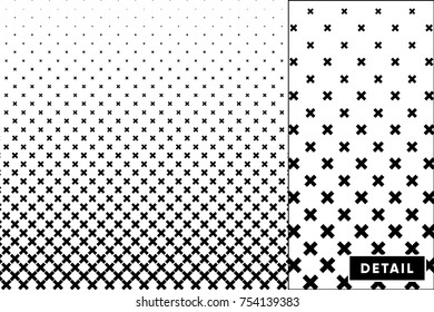 Detailed vector halftone for backgrounds and designs
