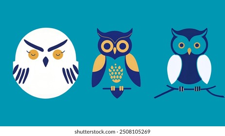 A detailed vector icon of an owl, symbolizing wisdom and mystery. Perfect for educational, wildlife, and nature-themed projects, this icon is ideal for logos, apps, and branding that require a touch