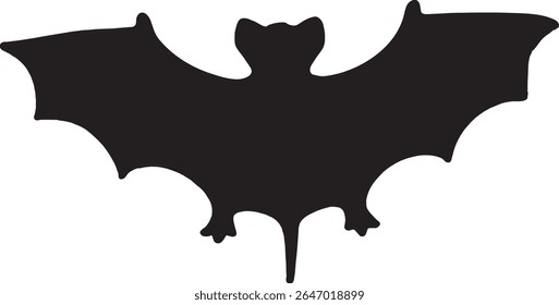 Detailed vector illustration of a bat