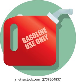 A detailed vector illustration of a durable red gasoline container designed for the safe storage and transportation of flammable liquids. The container features sturdy plastic construction with a built-in pouring nozzle and ergonomic handles for easy handling and controlled pouring. Its bright red color ensures high visibility, promoting safety and proper identification of fuel storage. The illustration emphasizes practical design elements that make the container suitable for cars, motorcycles, generators, outdoor equipment, and other applications where portable fuel storage is required.

The design highlights safety, convenience, and durability, showing a container built to withstand regular use while keeping flammable liquids secure. The pouring spout allows precise dispensing, minimizing spills and reducing risk during fueling. Handles are positioned to provide balance and comfort when carrying, reflecting thoughtful engineering and user-friendly design. This visual representation also communicates the importance of storing fuel in cool, ventilated areas away from heat sources, sparks, and open flames to maintain safety and prevent accidents.

Perfect for use in automotive guides, outdoor equipment manuals, safety instruction sheets, educational infographics, e-commerce listings, product brochures, and digital tutorials. The illustration is suitable for marketing campaigns for accessories, generators, vehicles, and recreational equipment, as well as awareness materials in industrial or DIY contexts. Its clean vector style ensures that the image is highly versatile, scalable for print or digital projects, and visually clear for professional or consumer-facing applications.

The artwork can support content on management, emergency preparedness, automotive maintenance, outdoor activities, and proper handling of flammable liquids. By visually demonstrating the pouring nozzle, handles, and sturdy construction, it educates viewers on functional features that enhance convenience.
