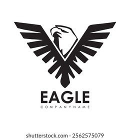 Detailed vector illustration of an eagle head with a fierce and determined expression.
