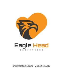 Detailed vector illustration of an eagle head with a fierce and determined expression.
