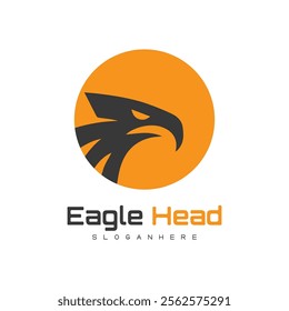 Detailed vector illustration of an eagle head with a fierce and determined expression.
