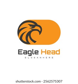 Detailed vector illustration of an eagle head with a fierce and determined expression.
