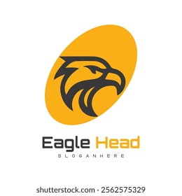 Detailed vector illustration of an eagle head with a fierce and determined expression.
