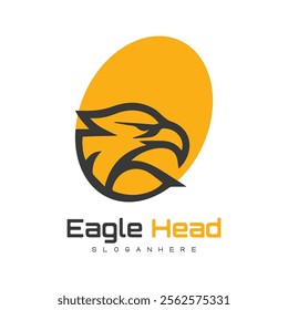 Detailed vector illustration of an eagle head with a fierce and determined expression.
