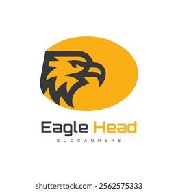 Detailed vector illustration of an eagle head with a fierce and determined expression.
