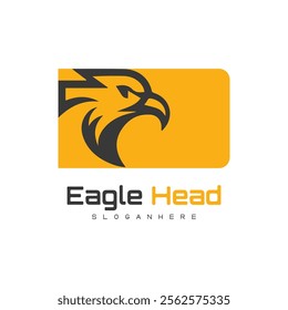 Detailed vector illustration of an eagle head with a fierce and determined expression.
