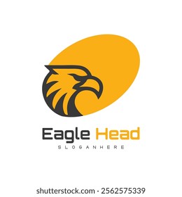 Detailed vector illustration of an eagle head with a fierce and determined expression.
