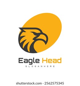 Detailed vector illustration of an eagle head with a fierce and determined expression.
