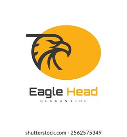 Detailed vector illustration of an eagle head with a fierce and determined expression.
