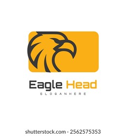 Detailed vector illustration of an eagle head with a fierce and determined expression.
