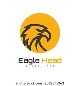 Detailed vector illustration of an eagle head with a fierce and determined expression.
