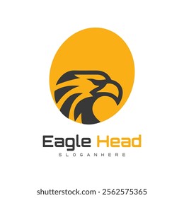 Detailed vector illustration of an eagle head with a fierce and determined expression.
