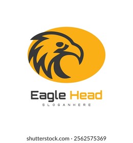 Detailed vector illustration of an eagle head with a fierce and determined expression.
