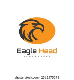 Detailed vector illustration of an eagle head with a fierce and determined expression.
