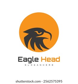 Detailed vector illustration of an eagle head with a fierce and determined expression.
