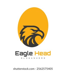 Detailed vector illustration of an eagle head with a fierce and determined expression.
