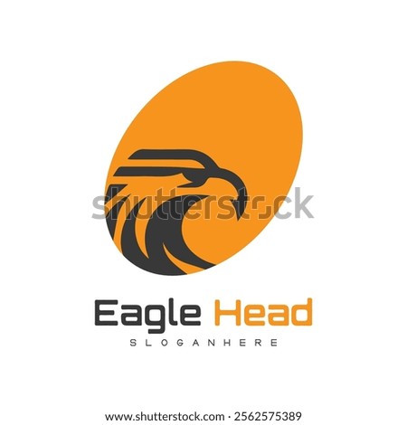 Detailed vector illustration of an eagle head with a fierce and determined expression.
