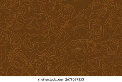 A detailed vector illustration featuring a topographic map with intricate contour lines and a vibrant color palette, incorporating Helvetica and Courier fonts.