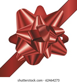 detailed vector illustration of a gift bow