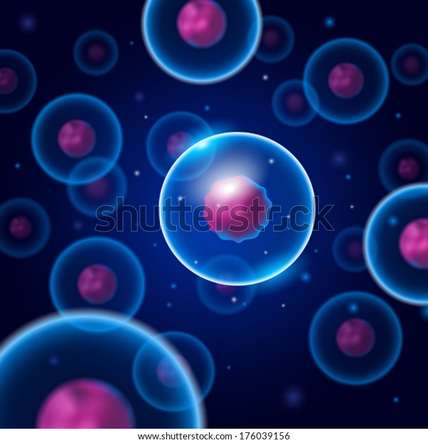 Detailed Vector Illustration Round Membrane Cells Stock Vector Royalty