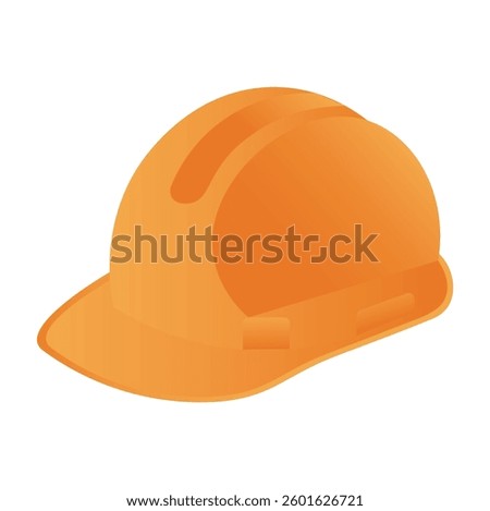 A detailed vector illustration showcasing essential construction safety helm.