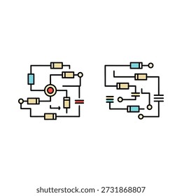 Ilustración vectorial detallada que muestra sistemas mecánicos intrincados con componentes interconectados y detalles de ingeniería precisos.
