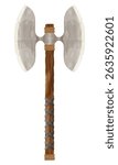 detailed vector illustration showing of fantasy and ancient weapons mace isolated on white background