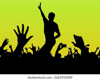 Detailed vector illustration silhouettes of the newest dancing, dance party expressive dancers of 2023.