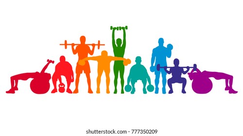 9,588 Active fitness group icons Images, Stock Photos & Vectors ...