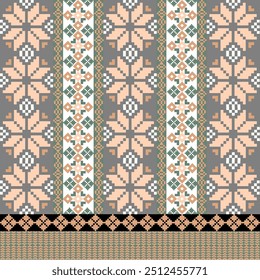 Detailed Vector Illustration for Textile Print Design