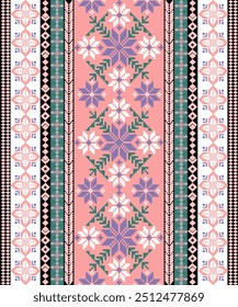 Detailed Vector Illustration for Textile Print Design 