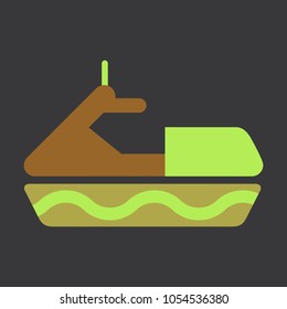 Detailed vector jet boat(scooter).