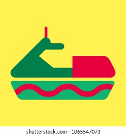 Detailed vector jet boat(scooter).