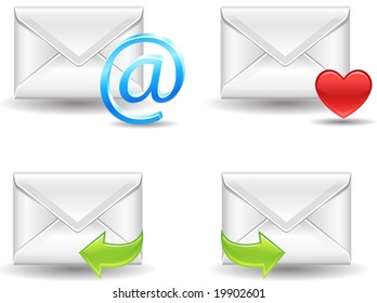 detailed vector mail icons, see also Image ID: 19902598