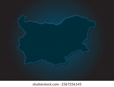 Detailed vector map Croatia - border, frontier, boundary country - isolated on background. Template Europe outline country for pattern, report, infographic, backdrop. Silhouette of the map Croatia