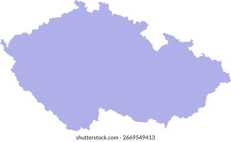 Mapa detallado del Vector de la República Checa, incluidas sus regiones y provincias. Perfecto para proyectos sobre geografía checa, viajes, política y visualización de datos demográficos, optimizado para un uso claro