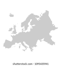 Detailed vector map of Europe