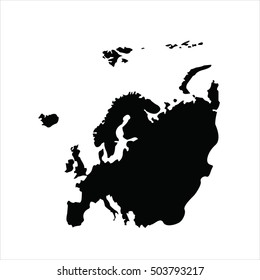 Detailed vector map of Europe