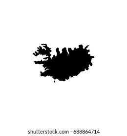 Detailed vector map - Iceland